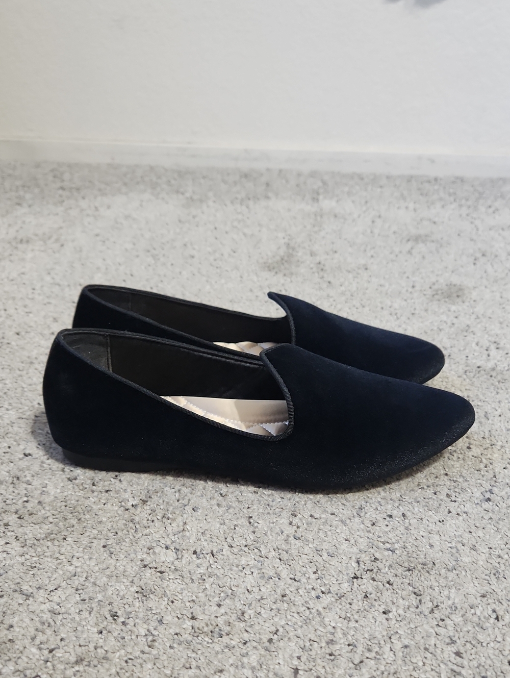 Birdies Starling Velvet Black Flats Smoking Slippers/Flats Size 8 - Picture 4 of 12